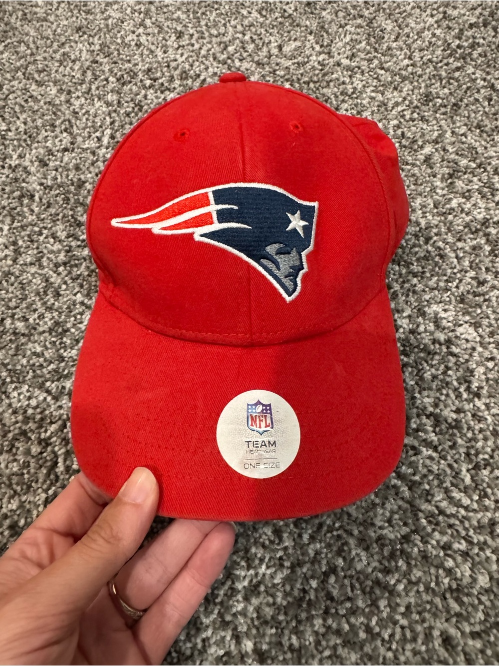 NFL Red and Black Team Apparel Hat